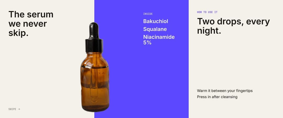 Peek seamless Instagram carousel template, Cream colours with Sans type