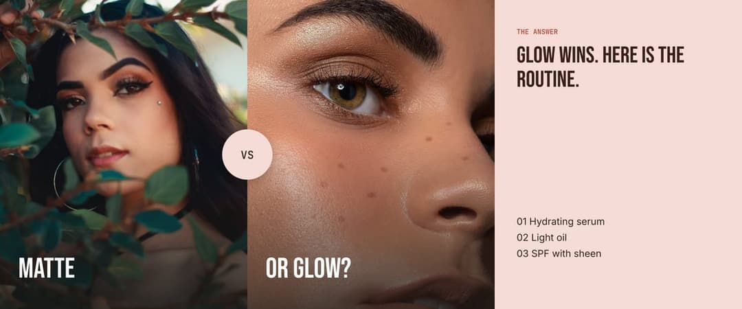 This or that seamless Instagram carousel template, Blush colours with Condensed type