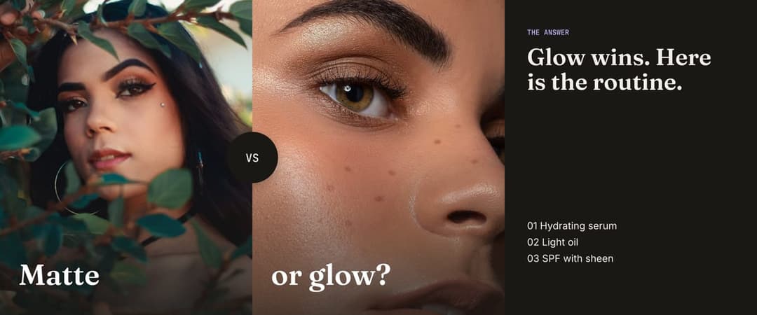 This or that seamless Instagram carousel template, Ink colours with Serif type